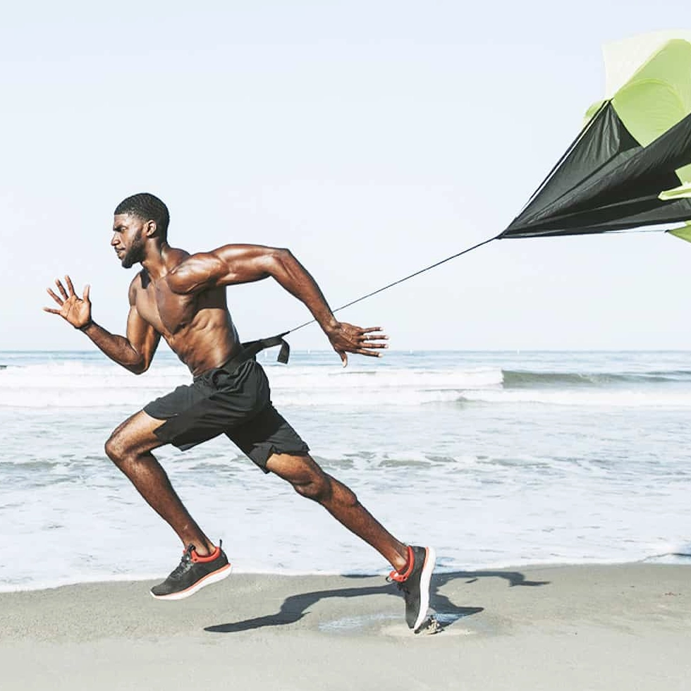 NAD Therapy Energy Restoration Man Running Beach-bionworx-carmel Man running on the beach with increased energy and endurance after NAD⁺ Therapy at BionwoRx in Carmel, Indiana, promoting cellular repair and vitality.